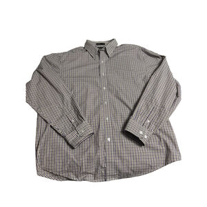 Men's Haggar Shirt, XL/LTG, Beige and Purple